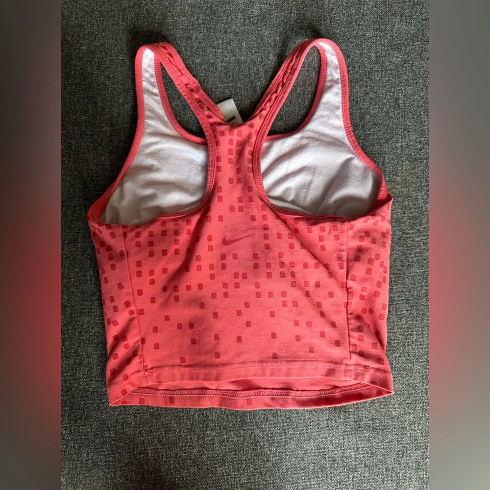 Pink Nike Crop Top w Shelf Bra
